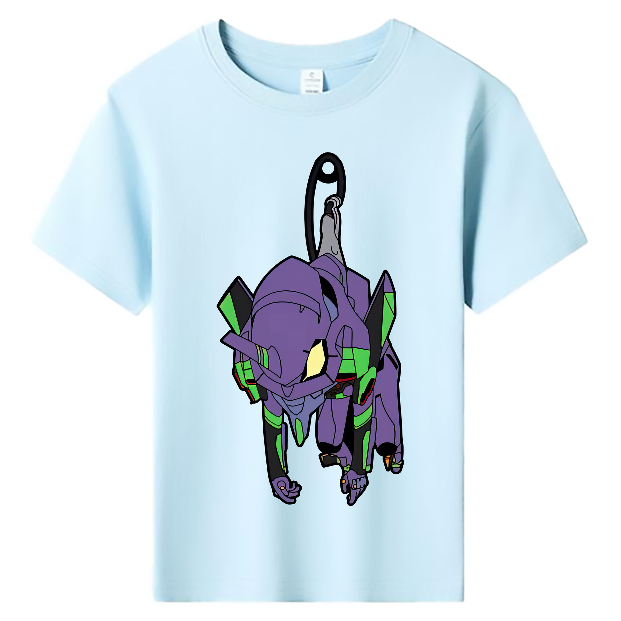 （画像用） EVA 新世紀エヴァンゲリオン 綿100％キッズTシャツ（フロントプリント）